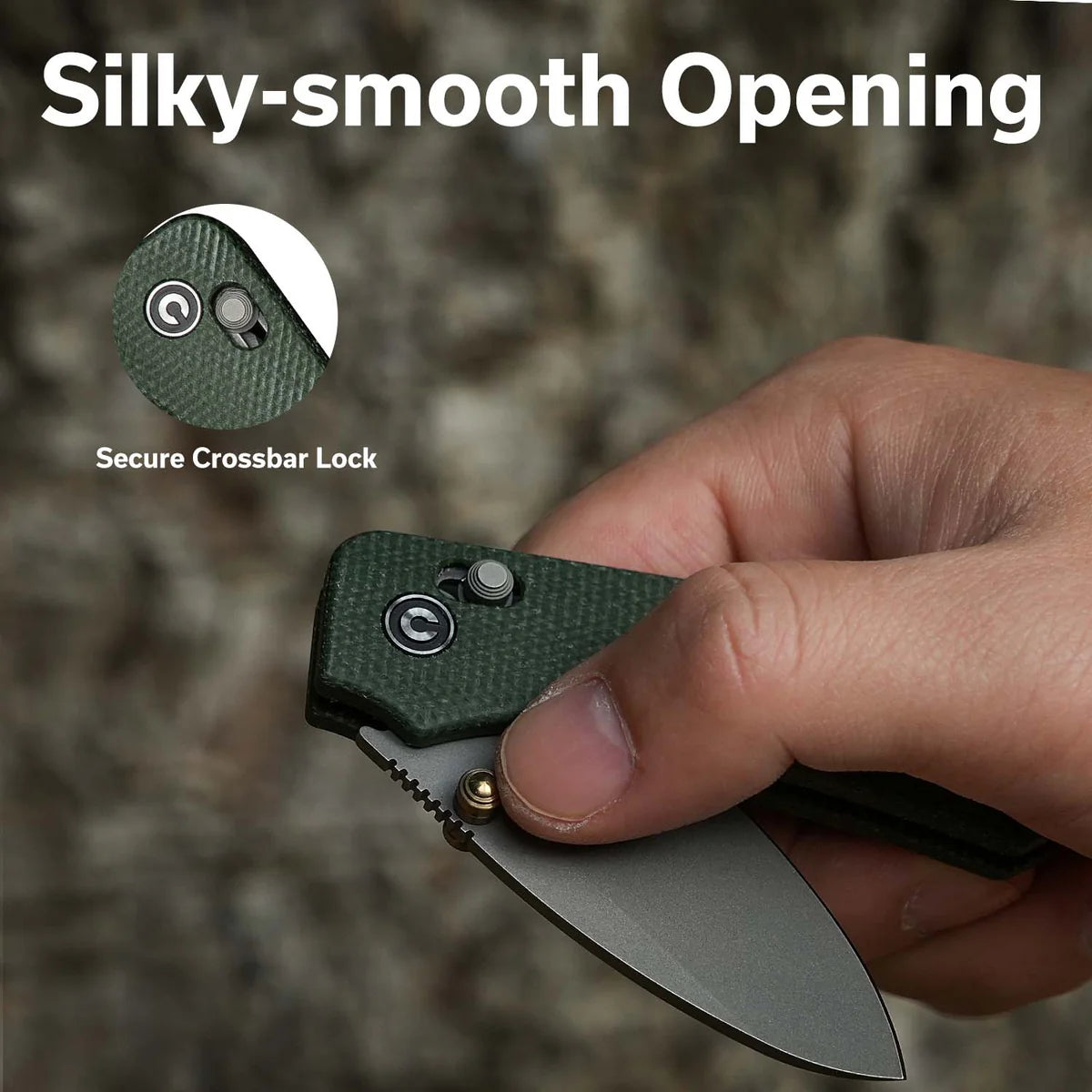 Civivi Baby Banter 2, Green Micarta/Gray Stonewashed