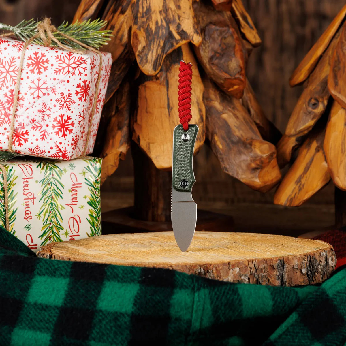 Civivi Baby Banter Fixed Blade, Green Micarta