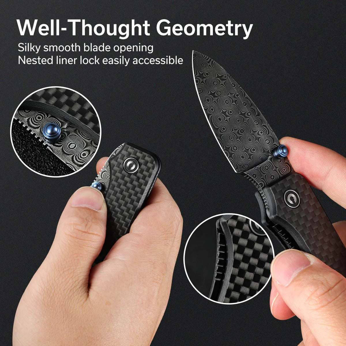 Civivi Baby Banter G10, Twill Carbon Fiber