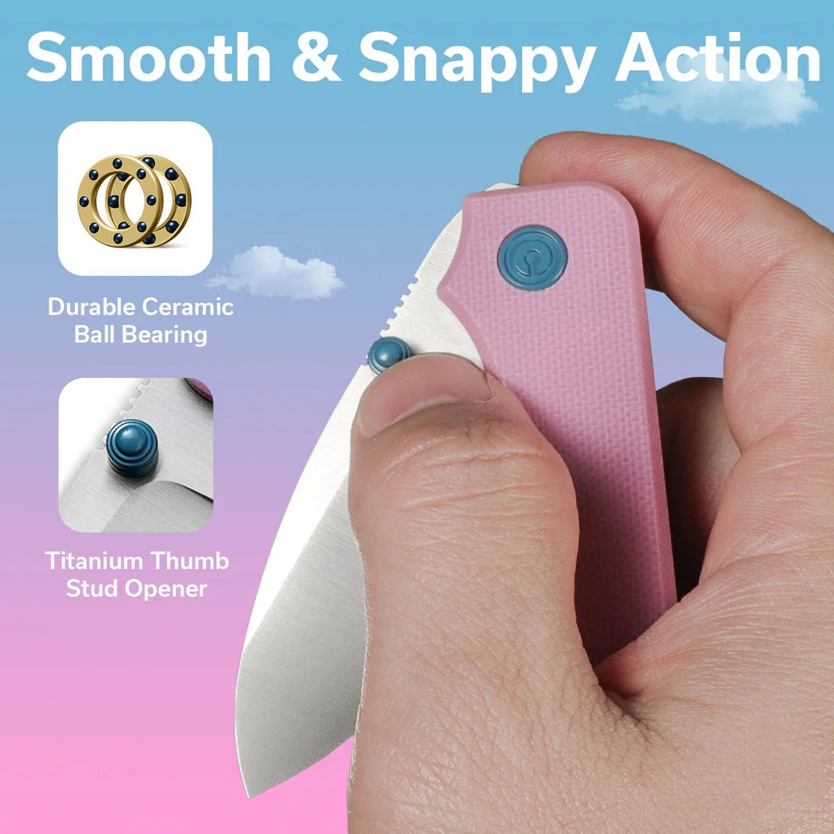 Civivi Baby Banter G10, Powder Pink