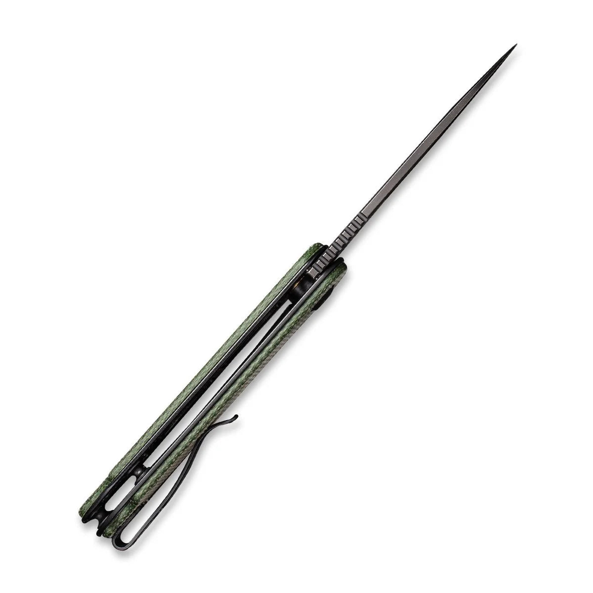 Civivi Elementum, Green Canvas Micarta / Black Stonewashed D2 Blade,Tanto