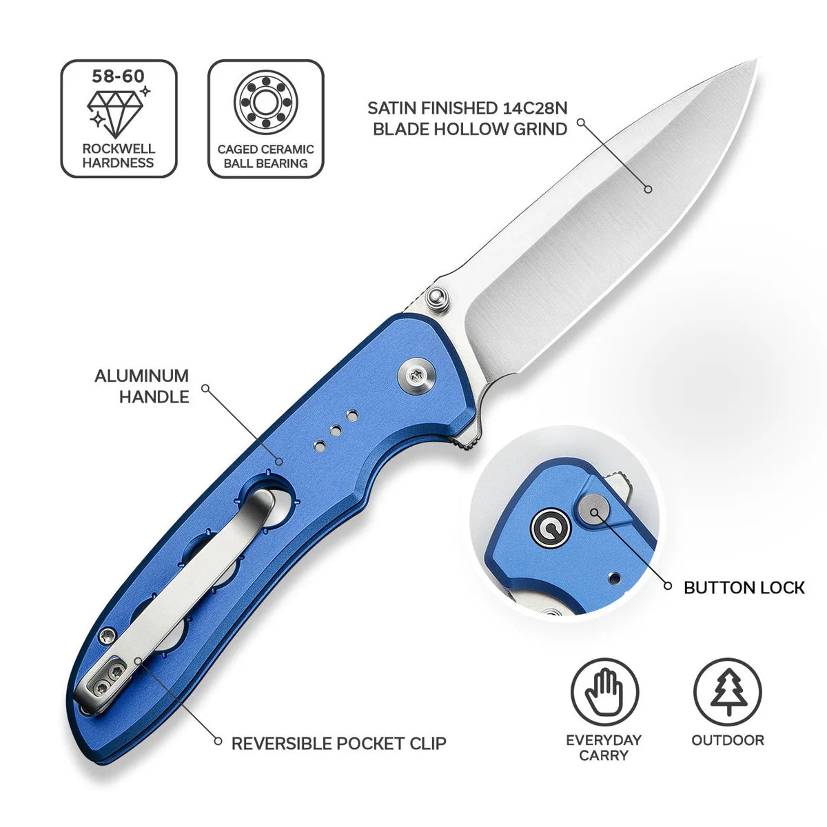 Civivi Hyperpulse, Blue