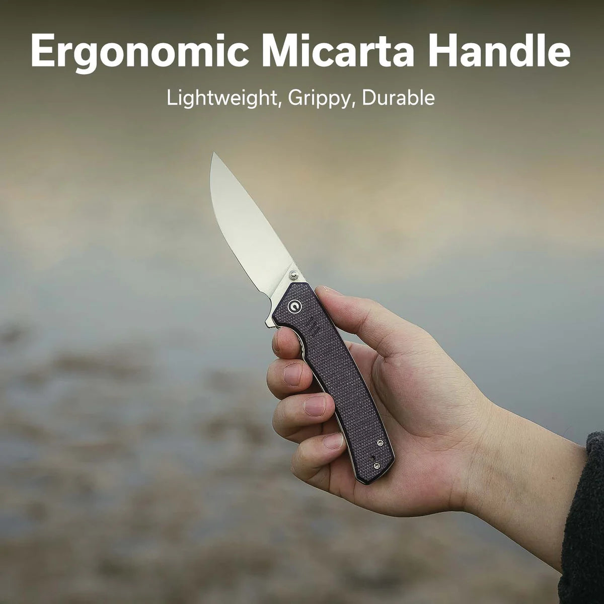 Civivi Merit, Purple Micarta/Satin Finished