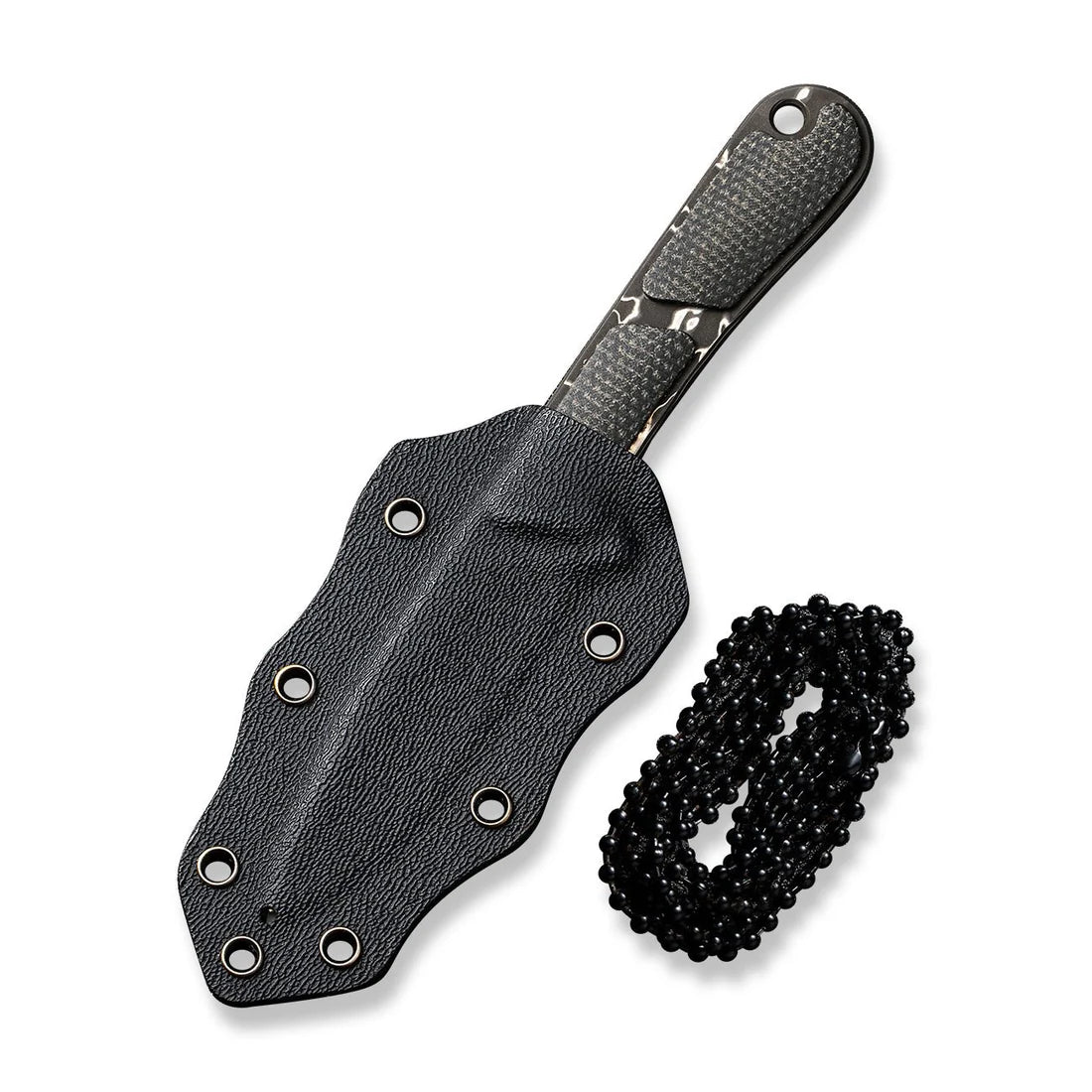 CIVIVI Mini Elementum Fixed Blade, Dark Green Micarta / Damascus