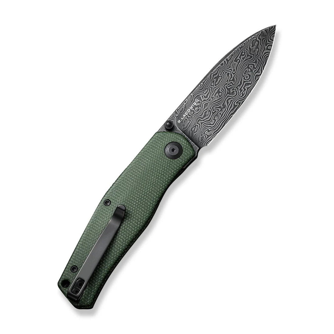 Civivi Sokoke, Green / Damascus