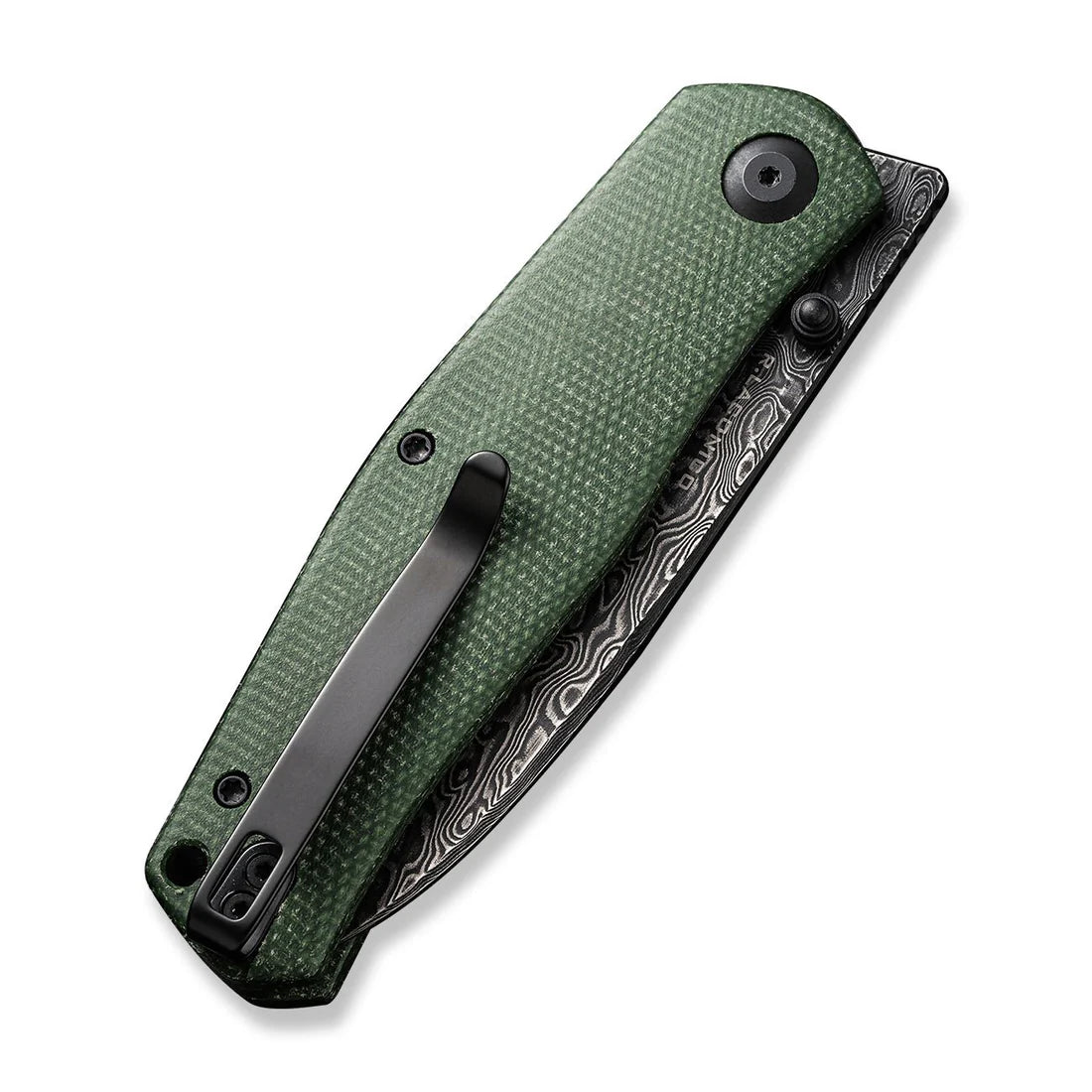 Civivi Sokoke, Green / Damascus
