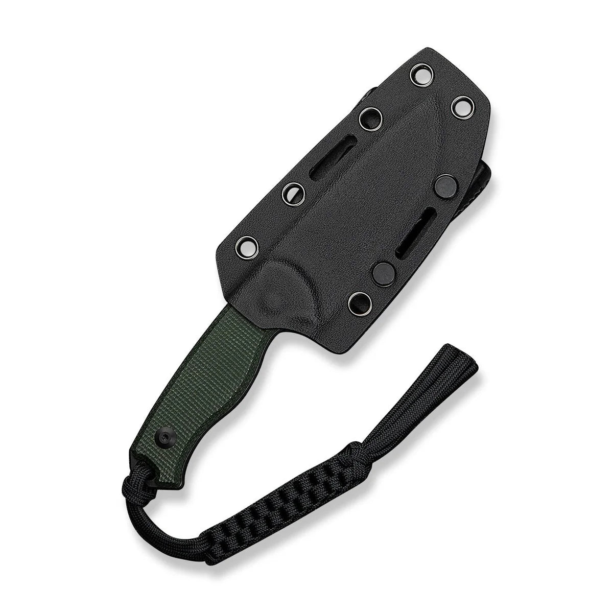 Civivi Timberbark Fixed Blade, Green Micarta / Black Stonewashed