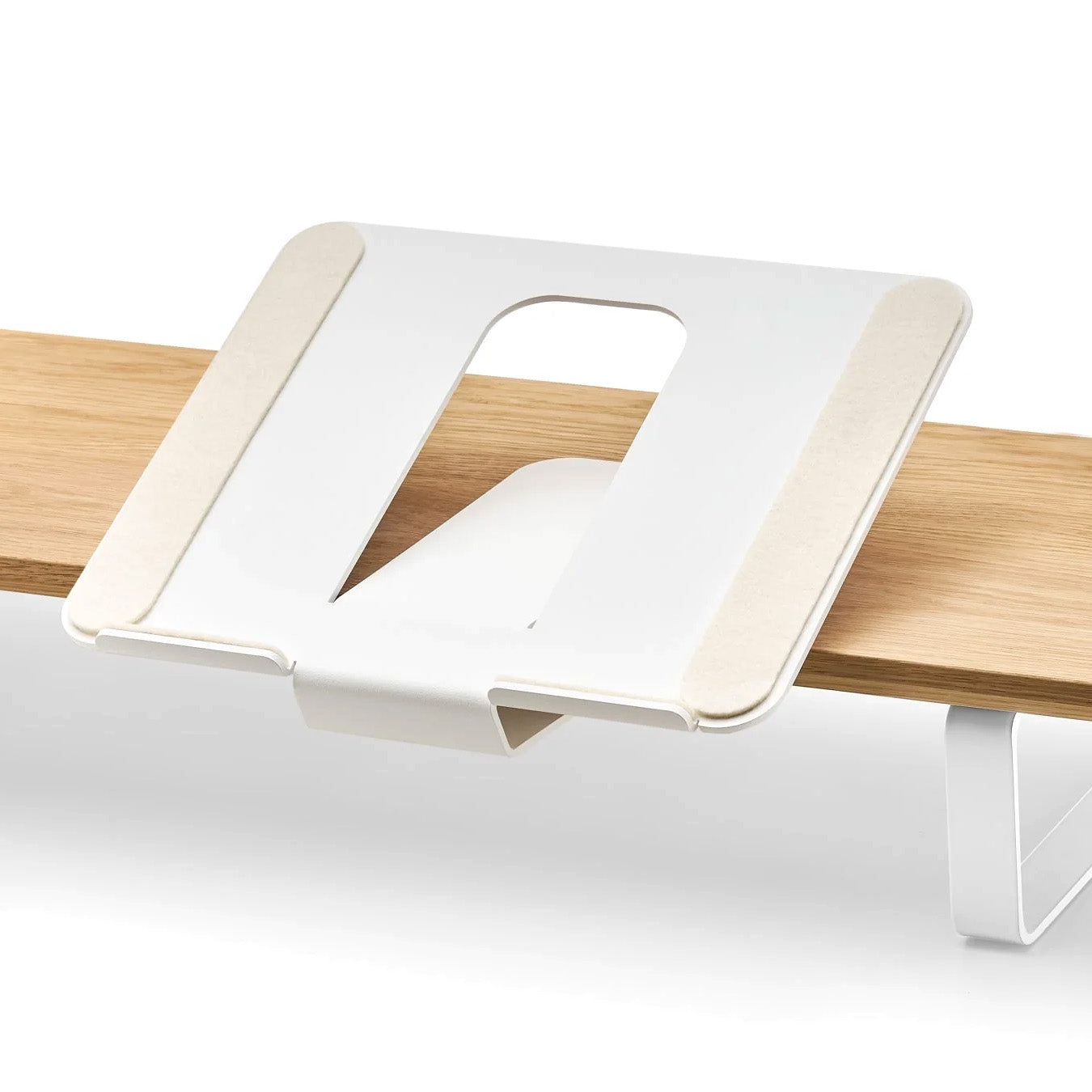 Oakywood Laptop Mount for Desk Shelf Large (15-16″), White