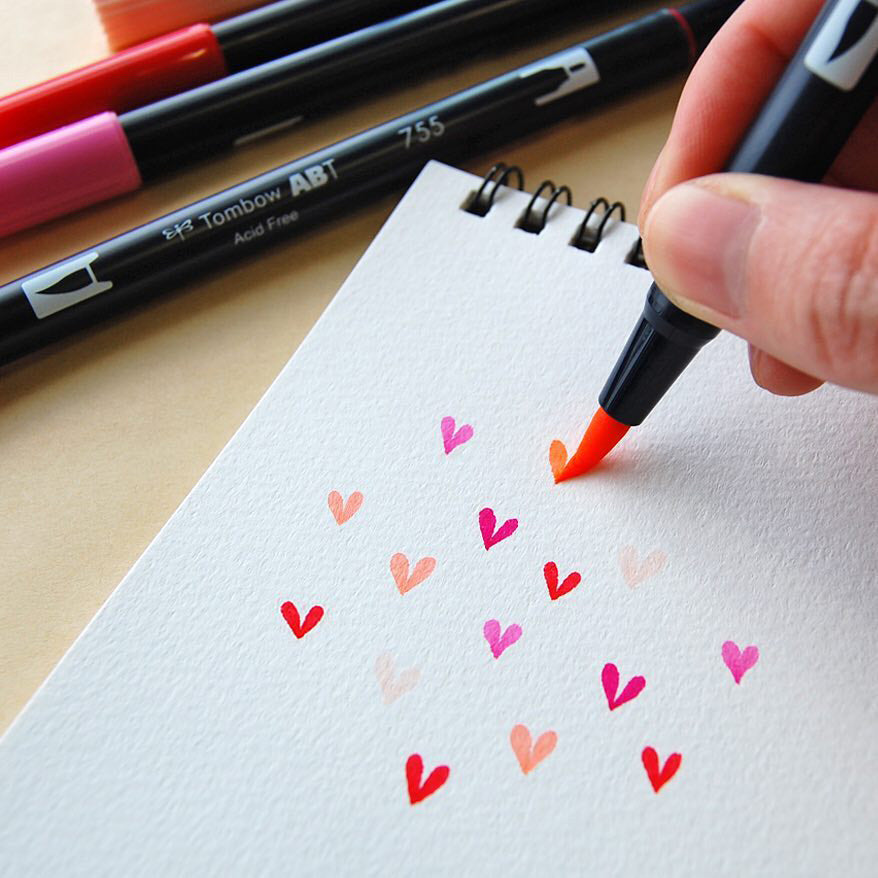 Tombow ABT Dual Brush 12P-2 Pastel (Sett med 12 Farger)