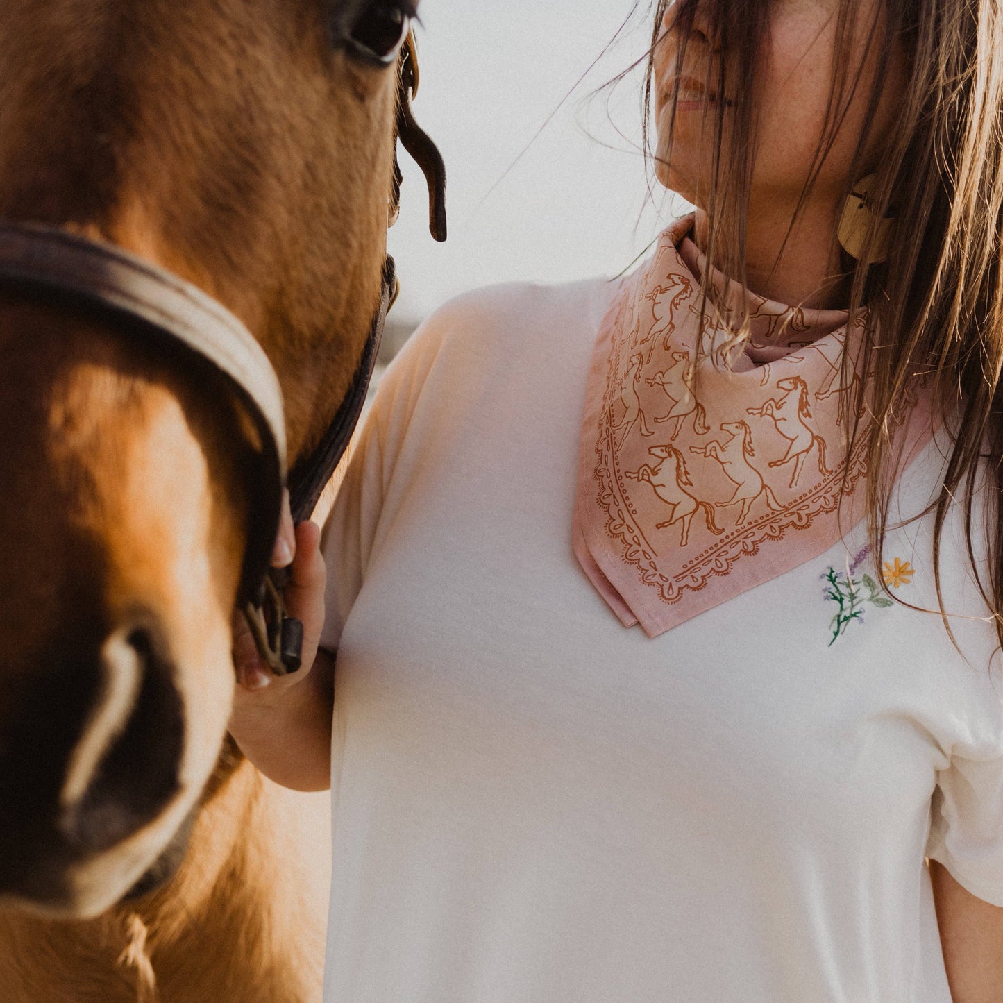 Handker Bandanas No. 062 Horses Bandana