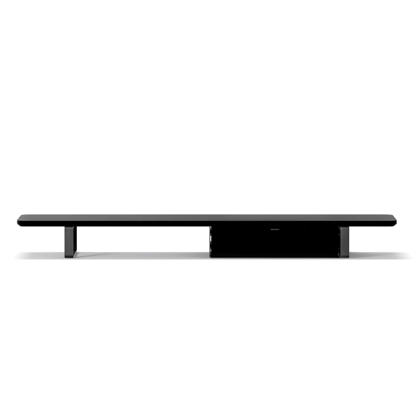 Oakywood Desk Shelf Bundle, Single Drawer Black/Black