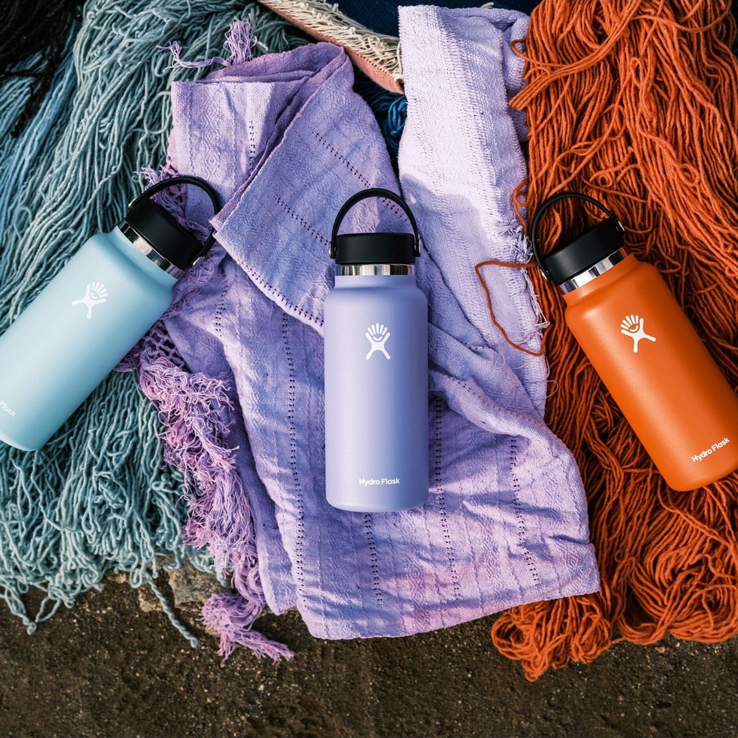 Hydro Flask Wide Mouth Bottle Flex Cap 32oz, Capri Blue