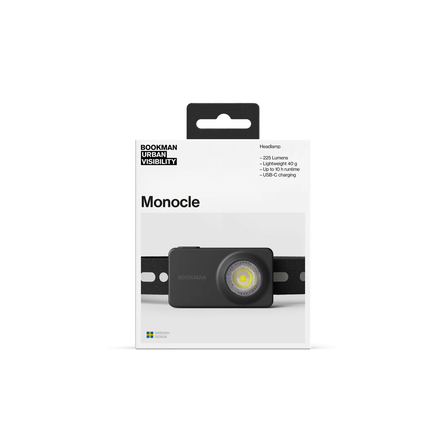 Bookman Urban Visibility Monocle Award-winning Headlamp V2, Black