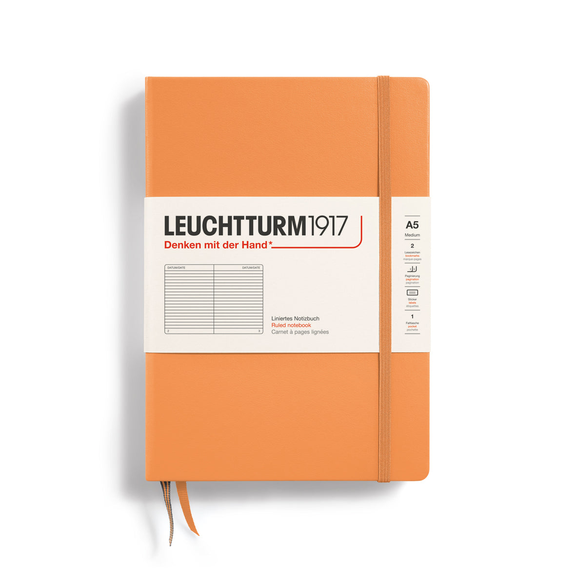 Leuchtturm1917 Notebook Ruled, A5 (Hardcover)