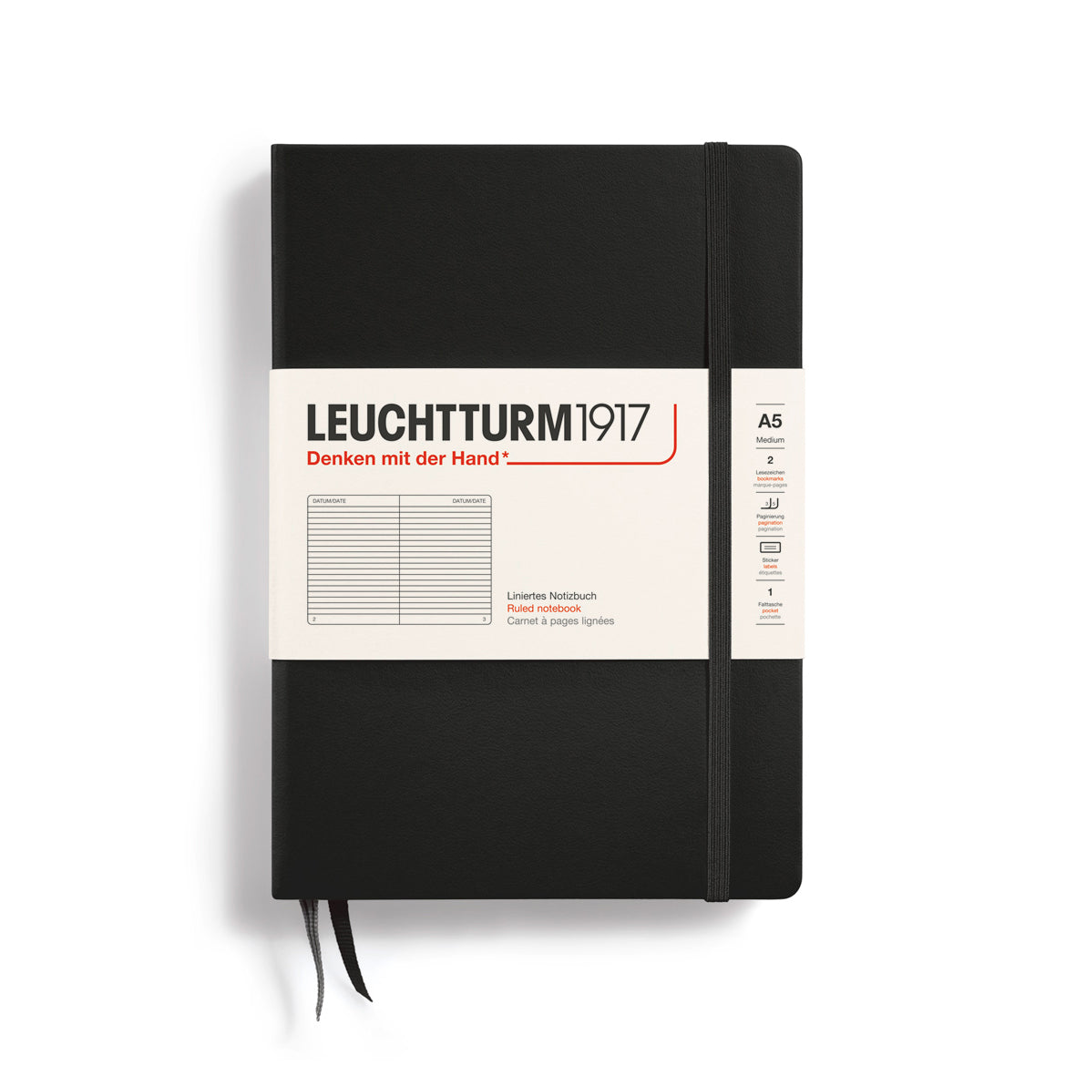 Leuchtturm1917 Notebook Ruled, A5 (Hardcover)