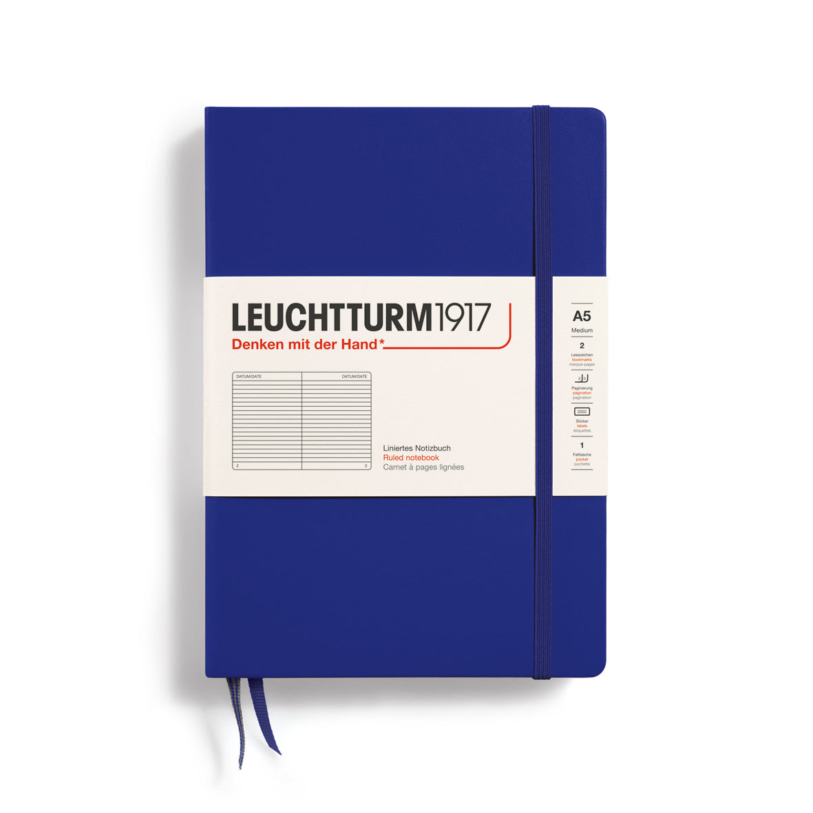 Leuchtturm1917 Notebook Ruled, A5 (Hardcover)