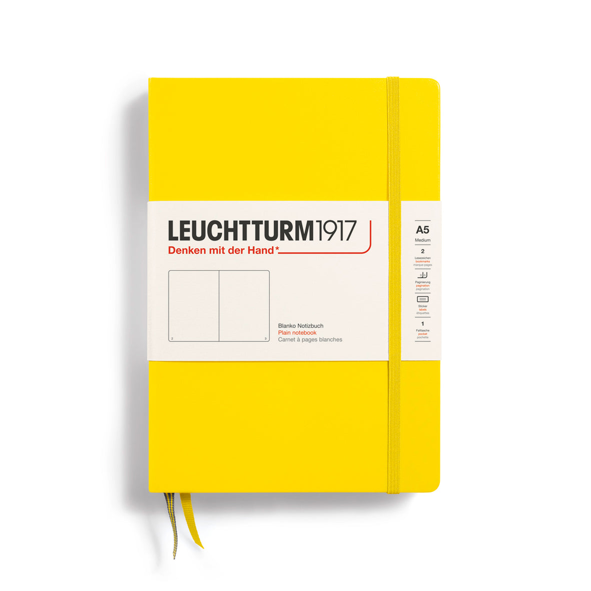 Leuchtturm1917 Notebook Plain, A5 (Hardcover)