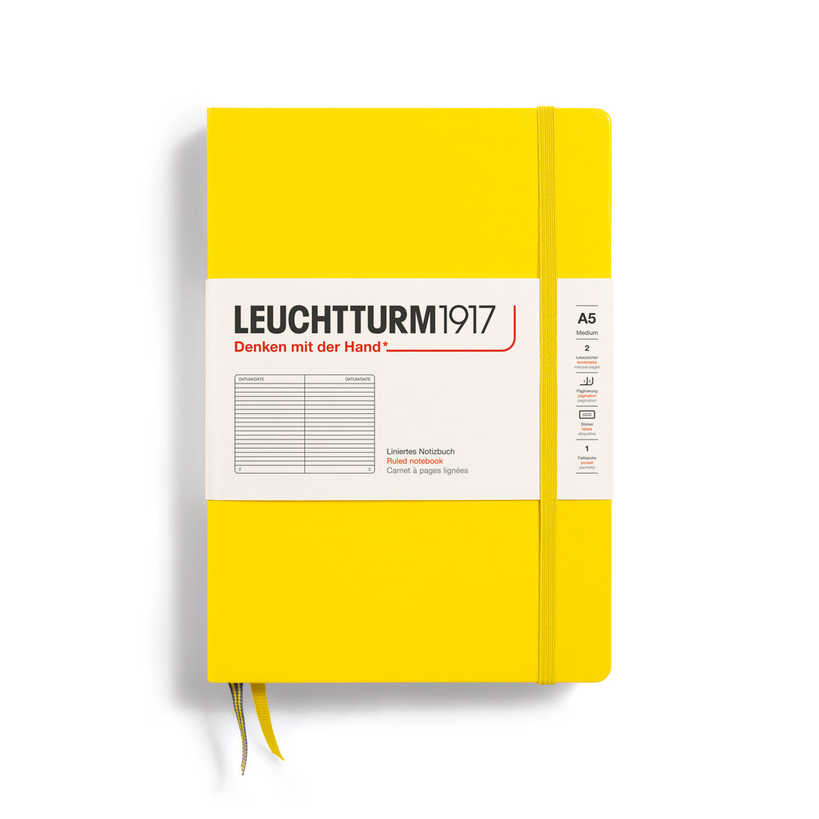Leuchtturm1917 Notebook Ruled, A5 (Hardcover)