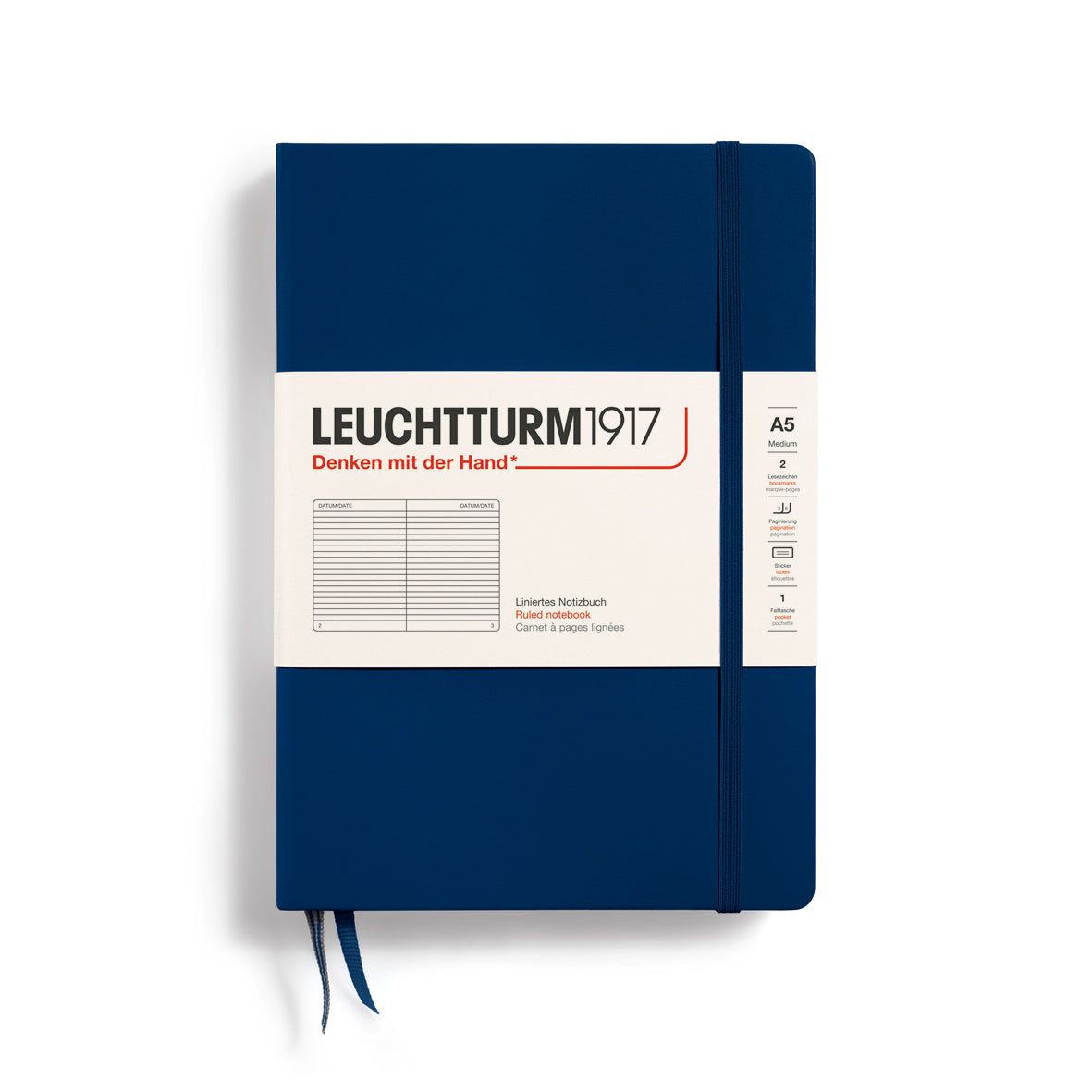Leuchtturm1917 Notebook Ruled, A5 (Hardcover)