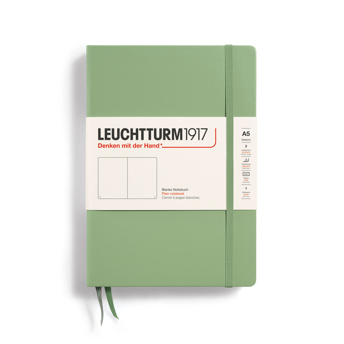 Leuchtturm1917 Notebook Plain, A5 (Hardcover)