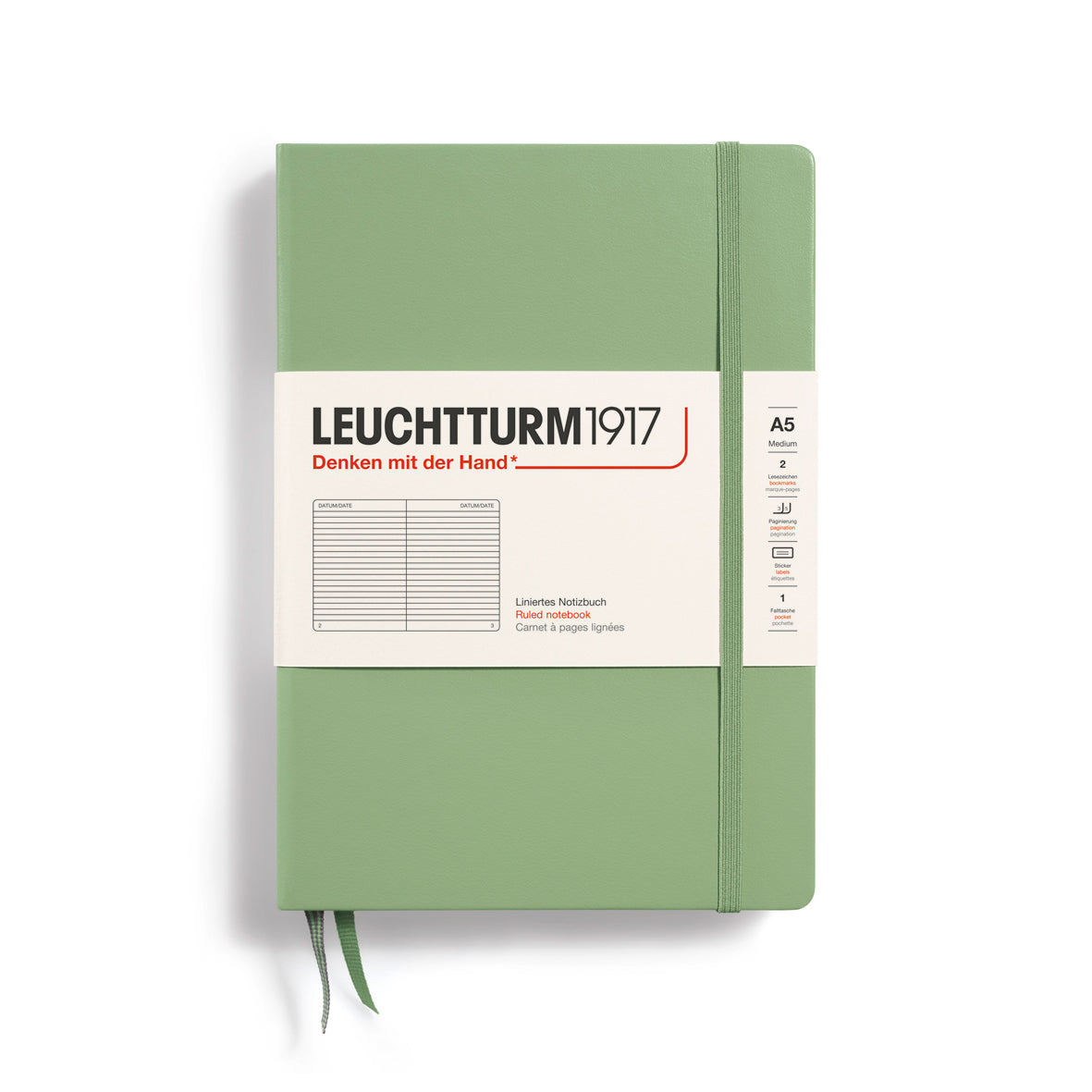 Leuchtturm1917 Notebook Ruled, A5 (Hardcover)