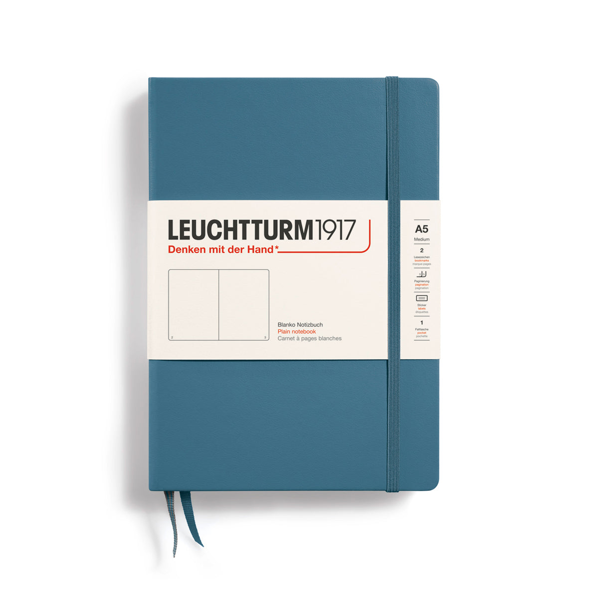 Leuchtturm1917 Notebook Plain, A5 (Hardcover)