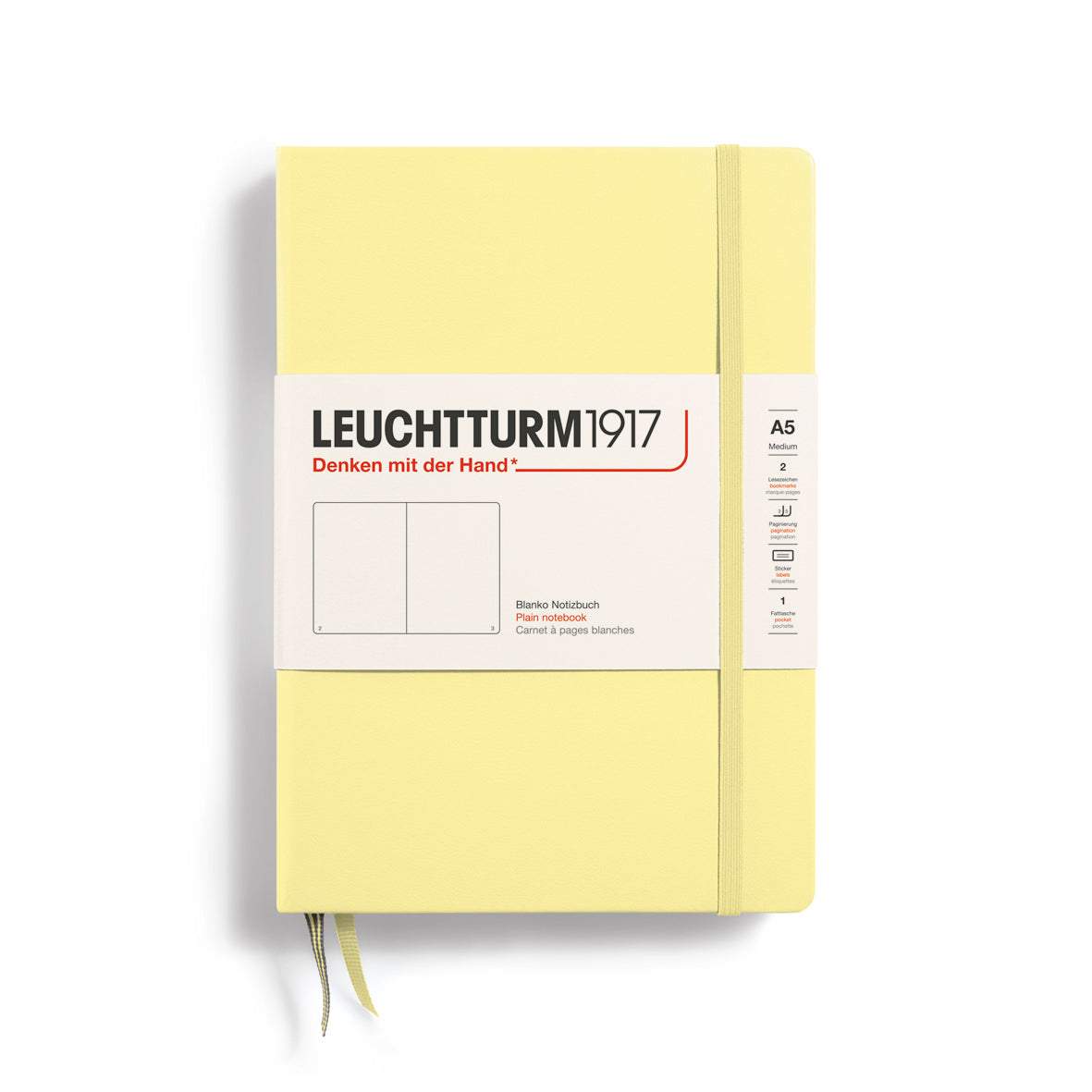 Leuchtturm1917 Notebook Plain, A5 (Hardcover)