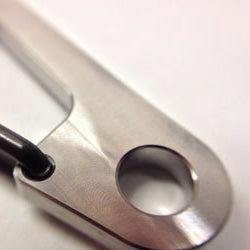 CountyComm Flat Gate Clips by Maratac®, Titanium / Small