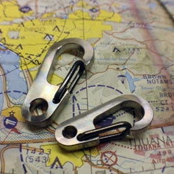 CountyComm Flat Gate Clips by Maratac®, Titanium / Small