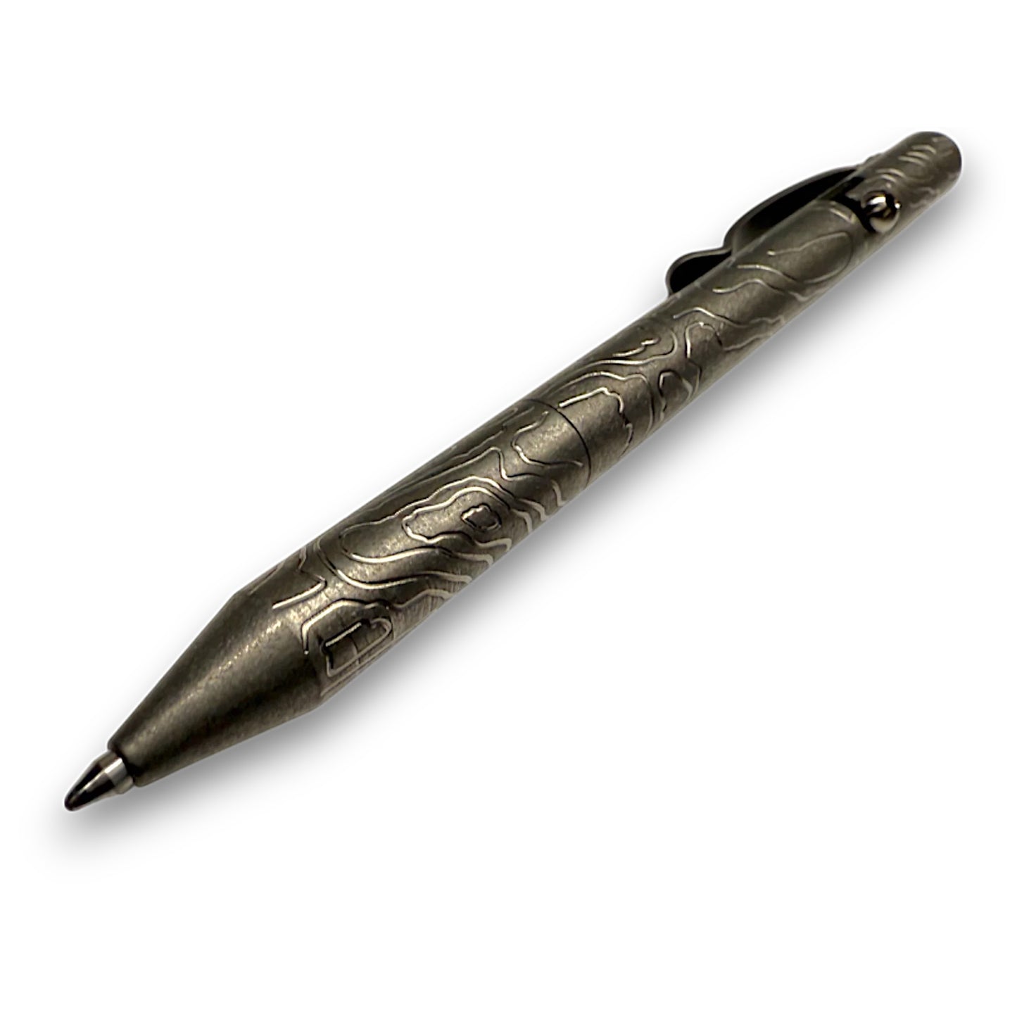 CountyComm MaxMadCo Design - Titanium - Bolt Action Pen - Gen 2