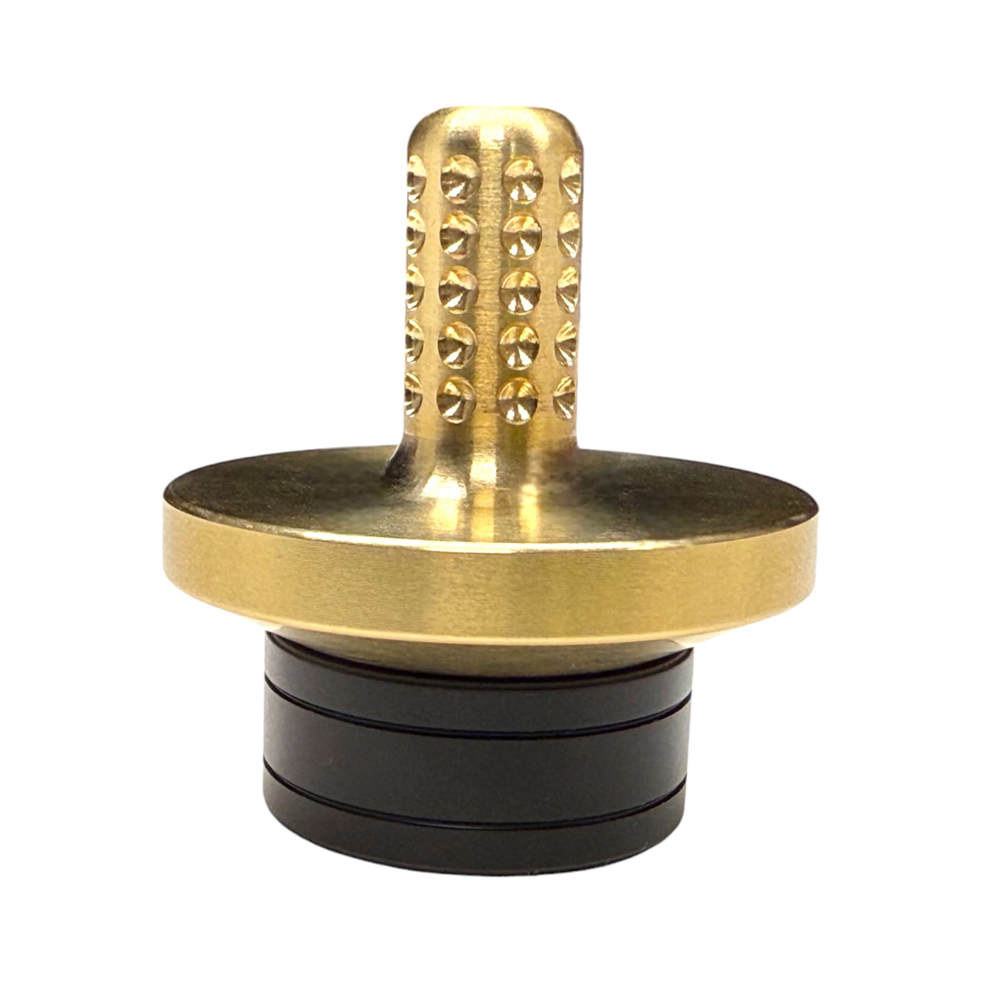CountyComm Tip Top - Tungsten / Brass - Spinning Top + Delrin Stand by Maratac®