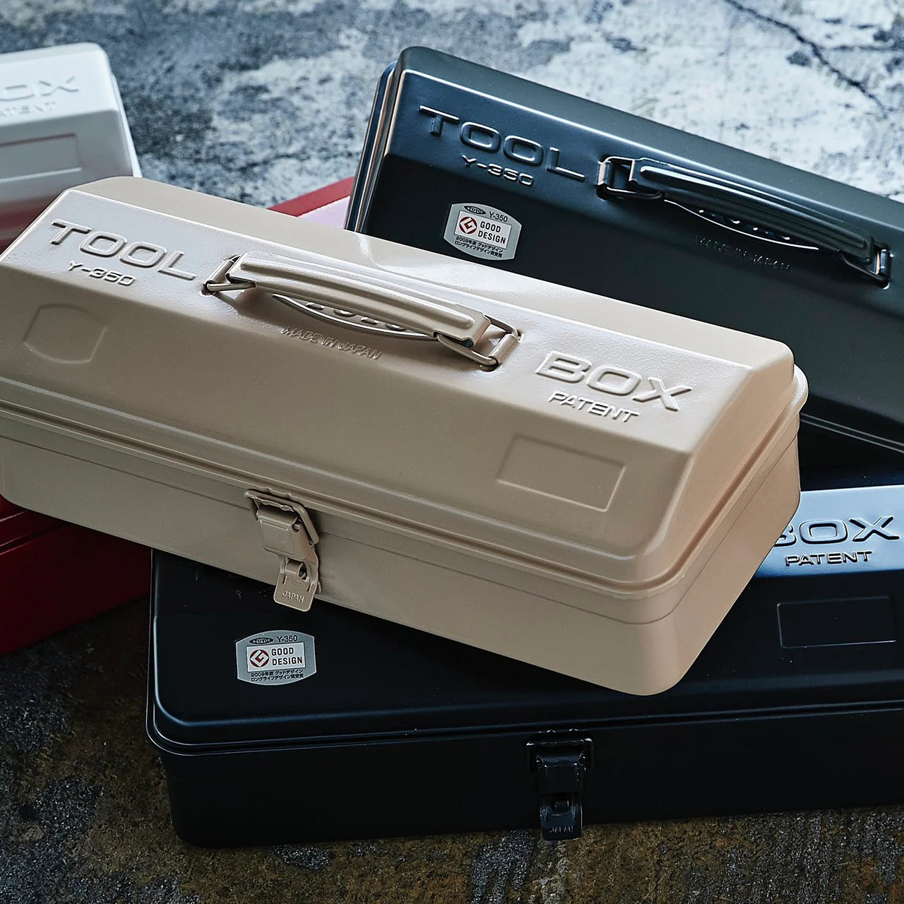 TOYO STEEL Camber-top Toolbox Y-350 PO, Living coral