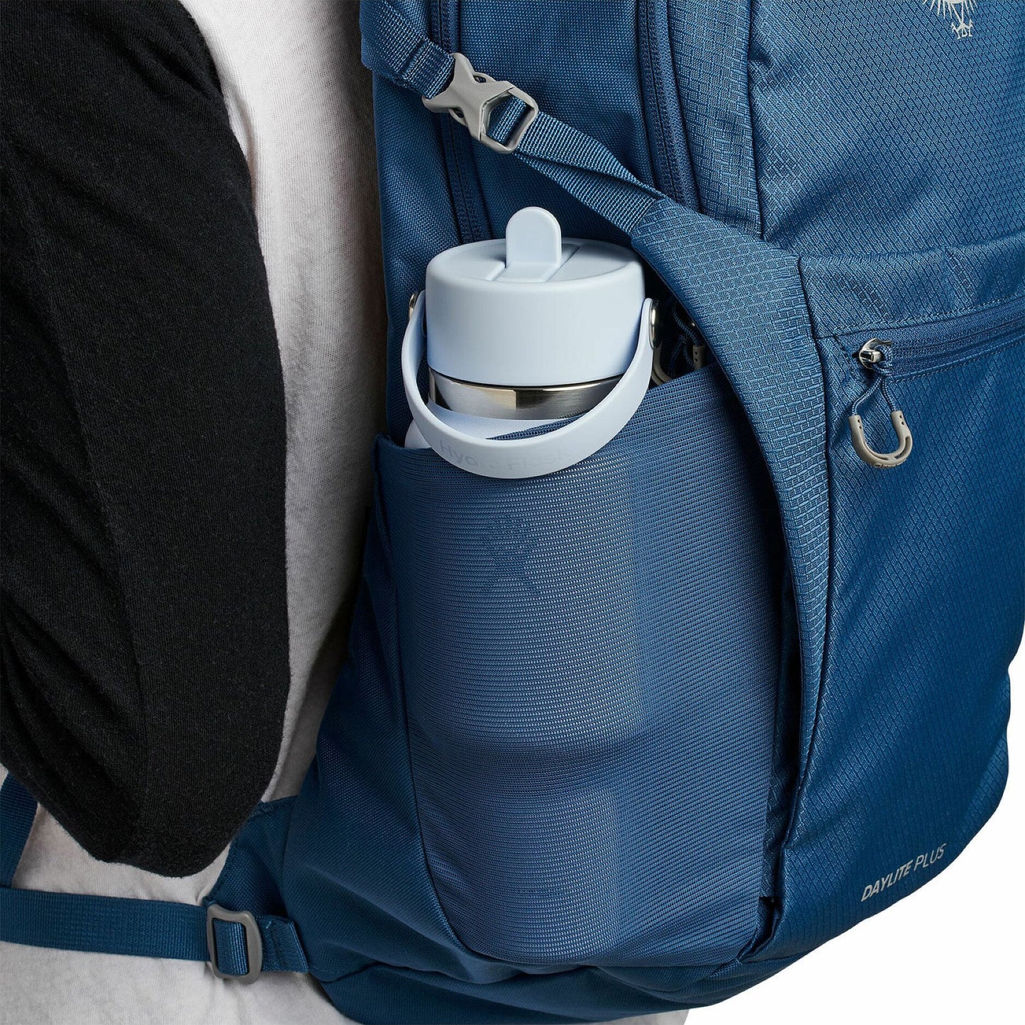 Hydro Flask Wide Flex Straw Travel Bottle 24oz, Tonal Black
