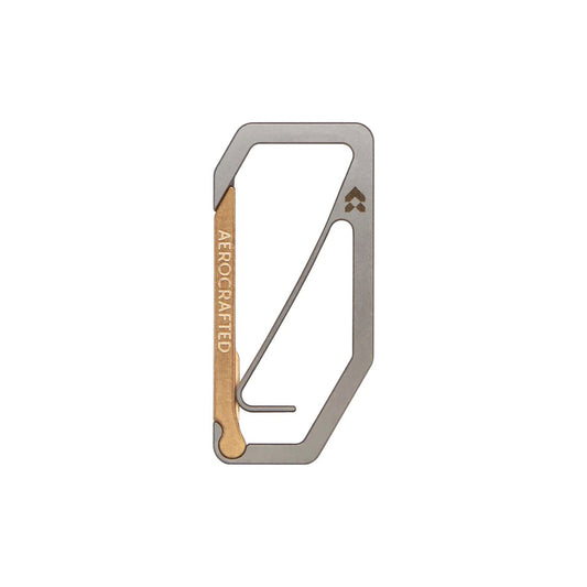 Aerocrafted Uplock Key Carabiner Titanium/Bronze, Large