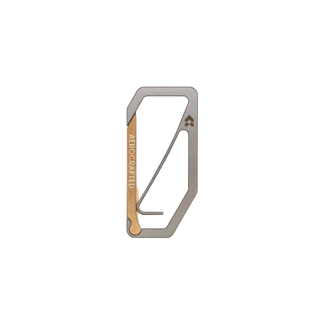 Aerocrafted Uplock Key Carabiner Titanium/Bronze, Small