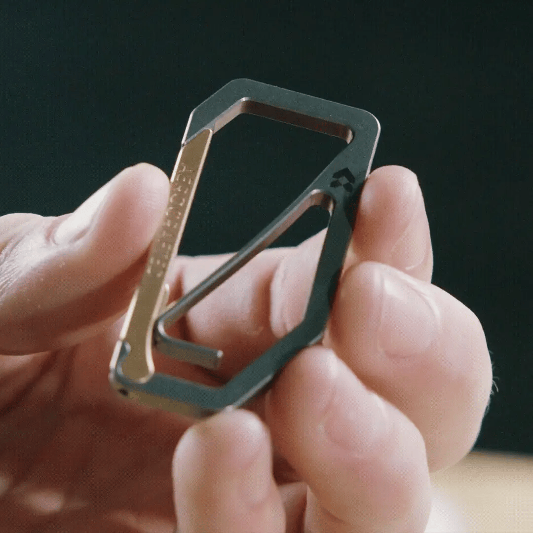 Aerocrafted Uplock Key Carabiner Titanium/Bronze, Large