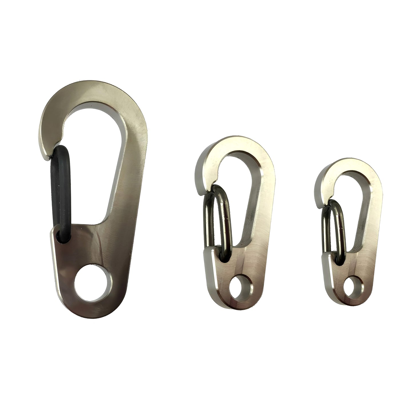 CountyComm Flat Gate Clips by Maratac®, Titanium / Small