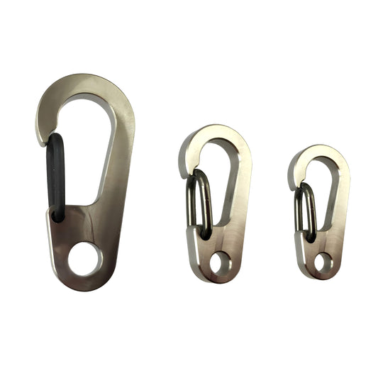CountyComm Flat Gate Clips by Maratac®, Titanium / Large