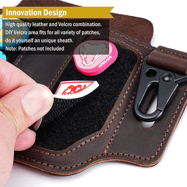 Viperade PL3 Multitool Sheath and Pen holder Open, Dark Brown