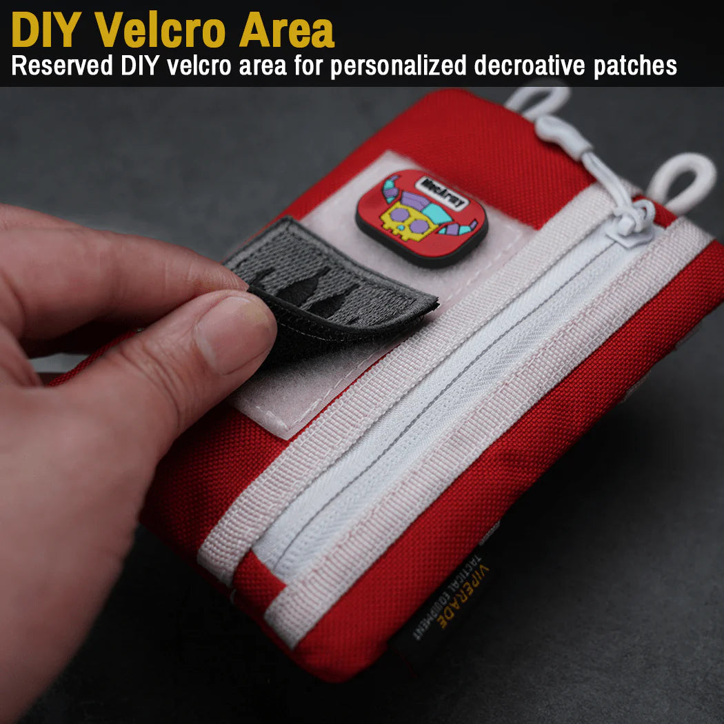 Viperade VE1-P EDC Tool Organizer Pouch with Velcro for Patches, Orange