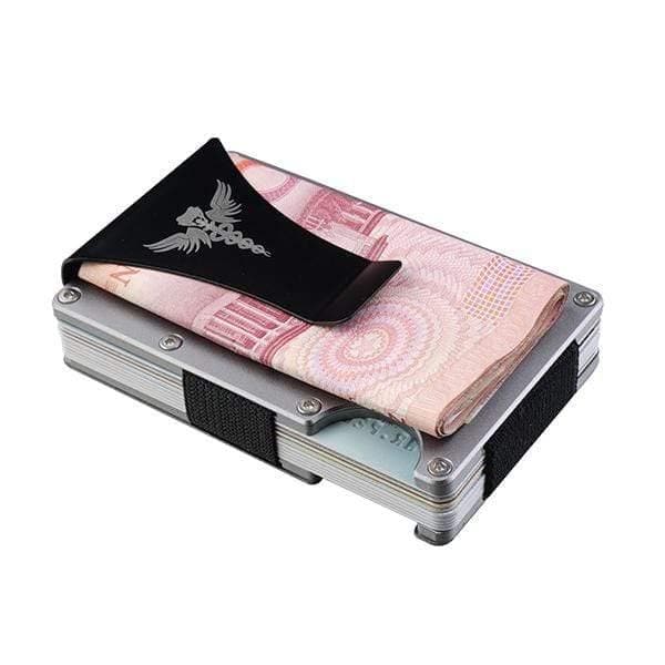 Viperade C9 EDC Wallet clip with credit card collection bag, Silver
