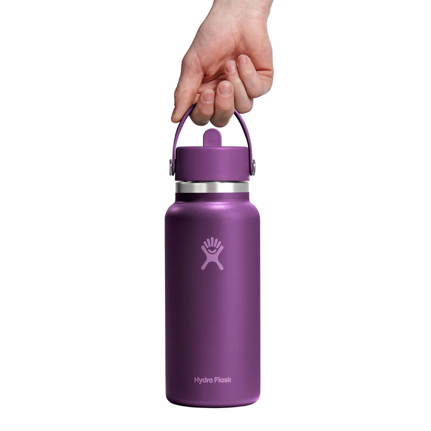 Hydro Flask Wide Mouth with Flex Straw Cap 32oz, Beachplum Purple