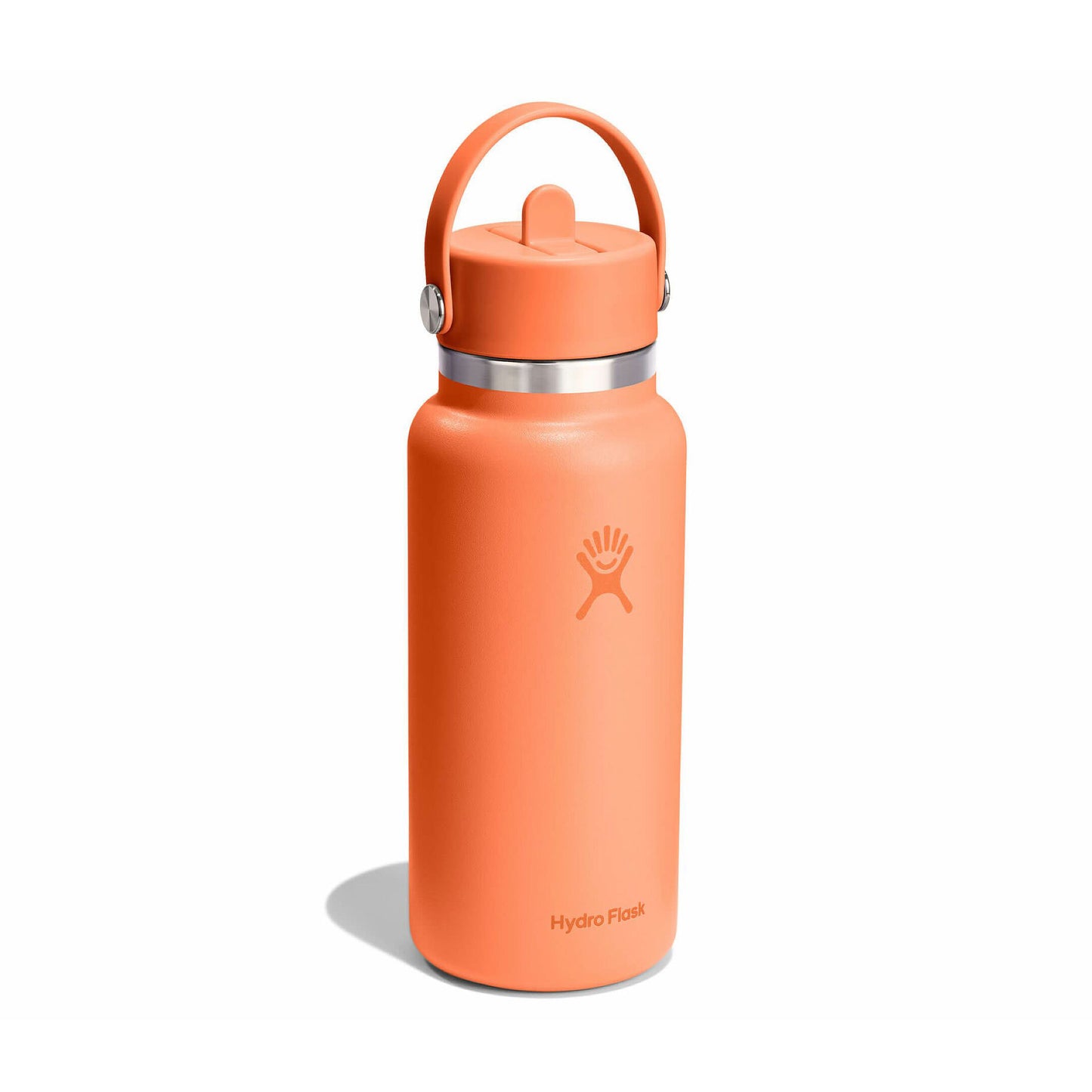 Hydro Flask Wide Mouth with Flex Straw Cap 32oz, Nectar Orange