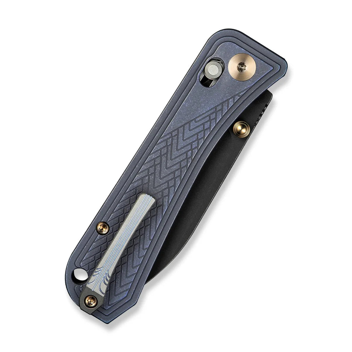 WEKNIFE Bougie Banter, Upscale Art Deco Blue Titanium / Black Stonewashed