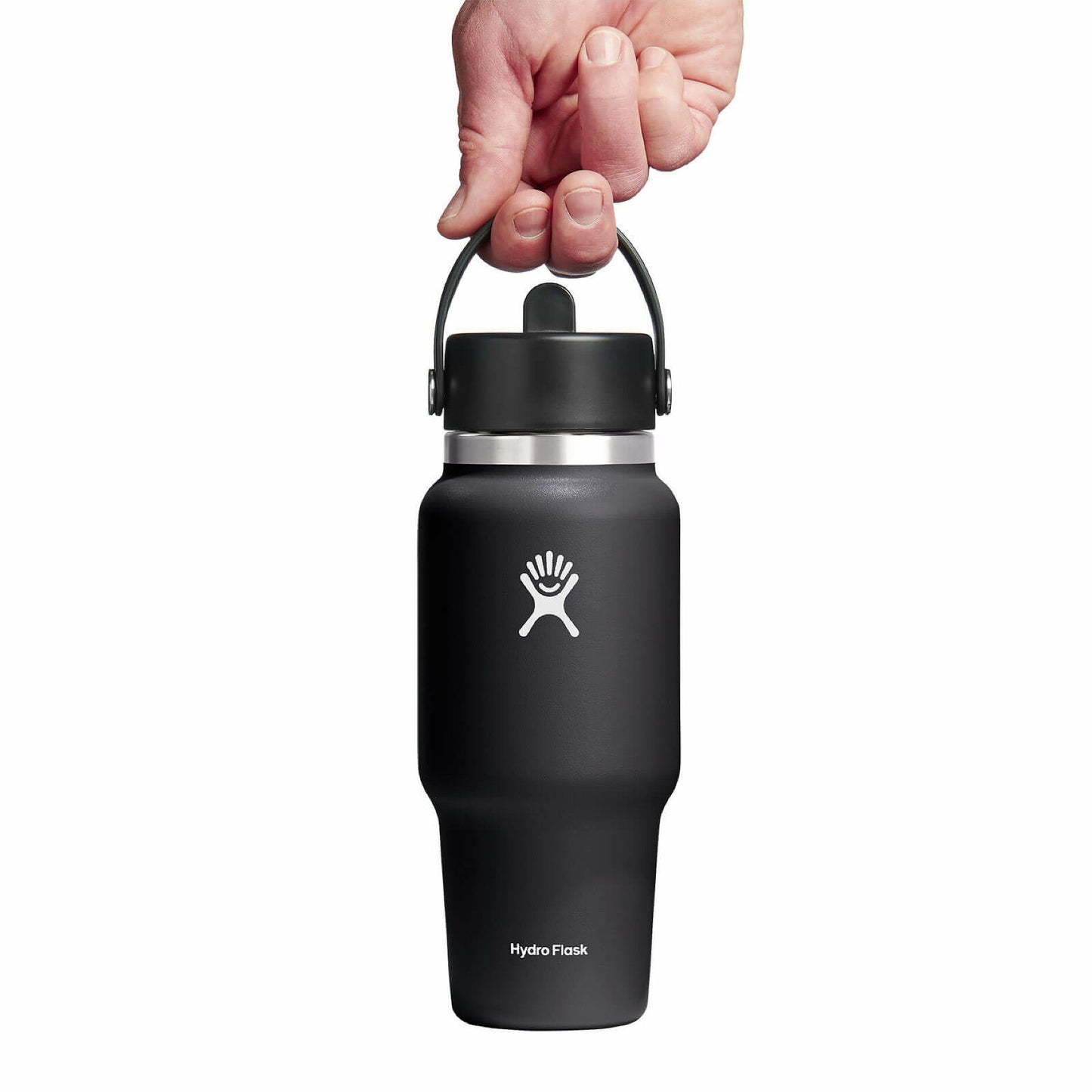 Hydro Flask Wide Flex Straw Travel Bottle 24oz, Black