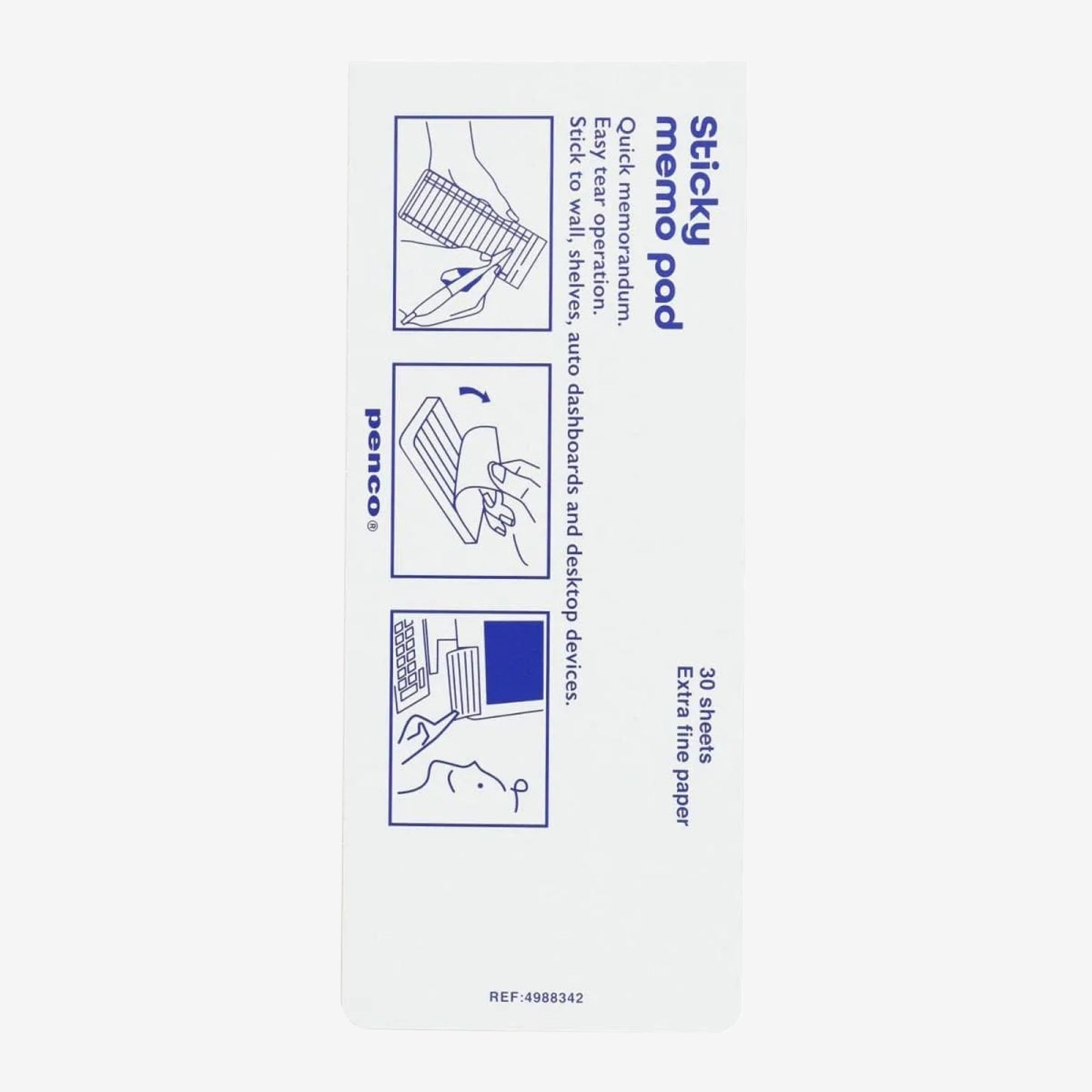 Hightide Penco Sticky Memo Pad Monthly