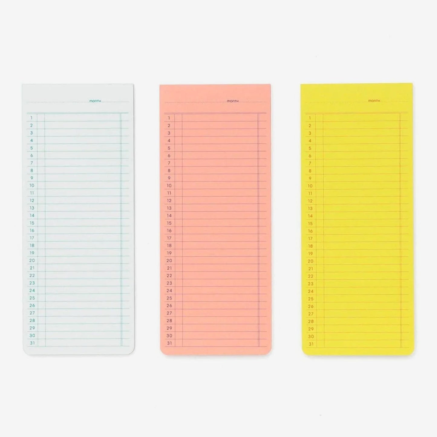 Hightide Penco Sticky Memo Pad Monthly