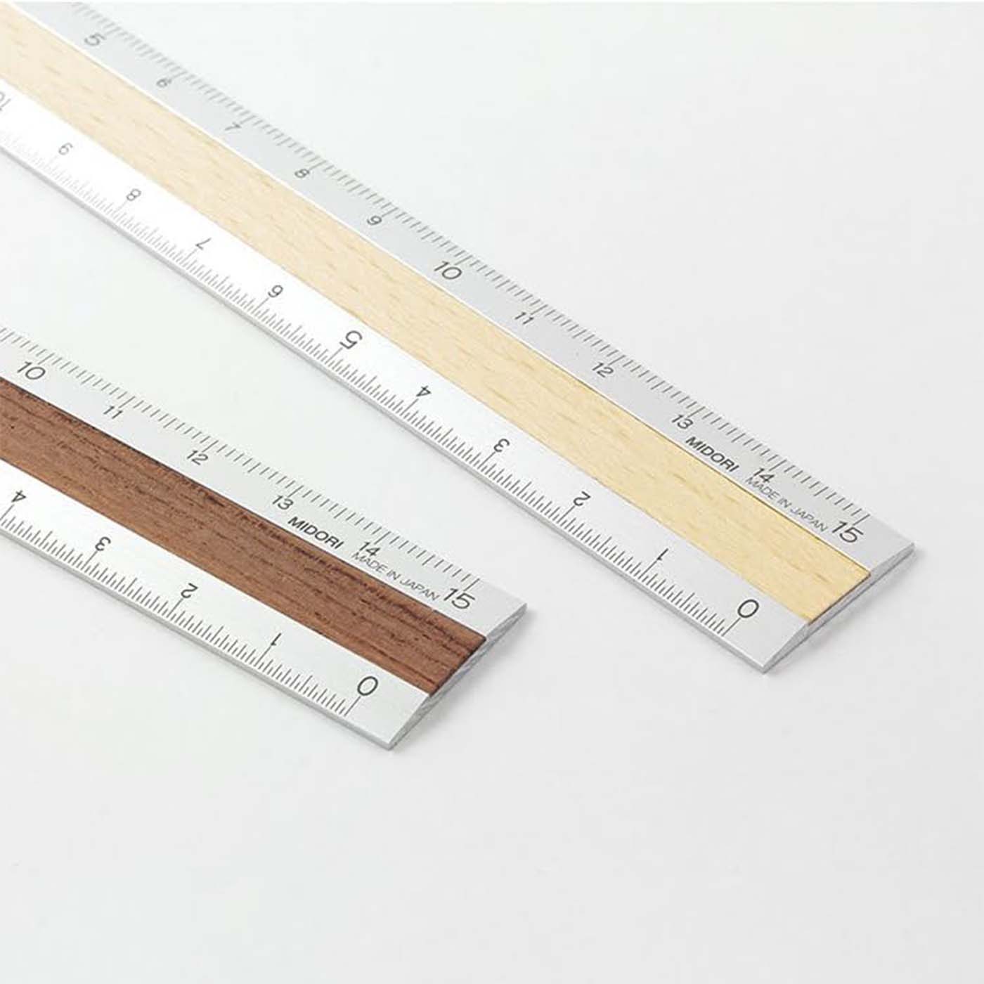 Midori Wooden Linjal, 15cm