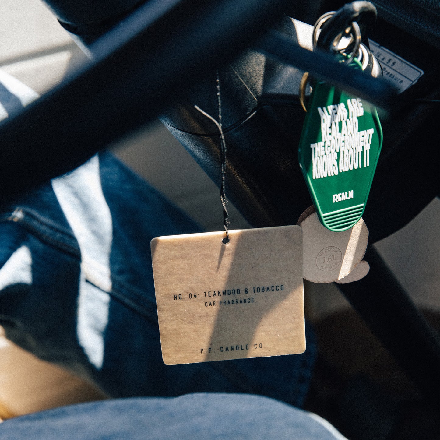 P.F. Candle Co. Car Fragrance, NO. 04 Teakwood & Tobacco