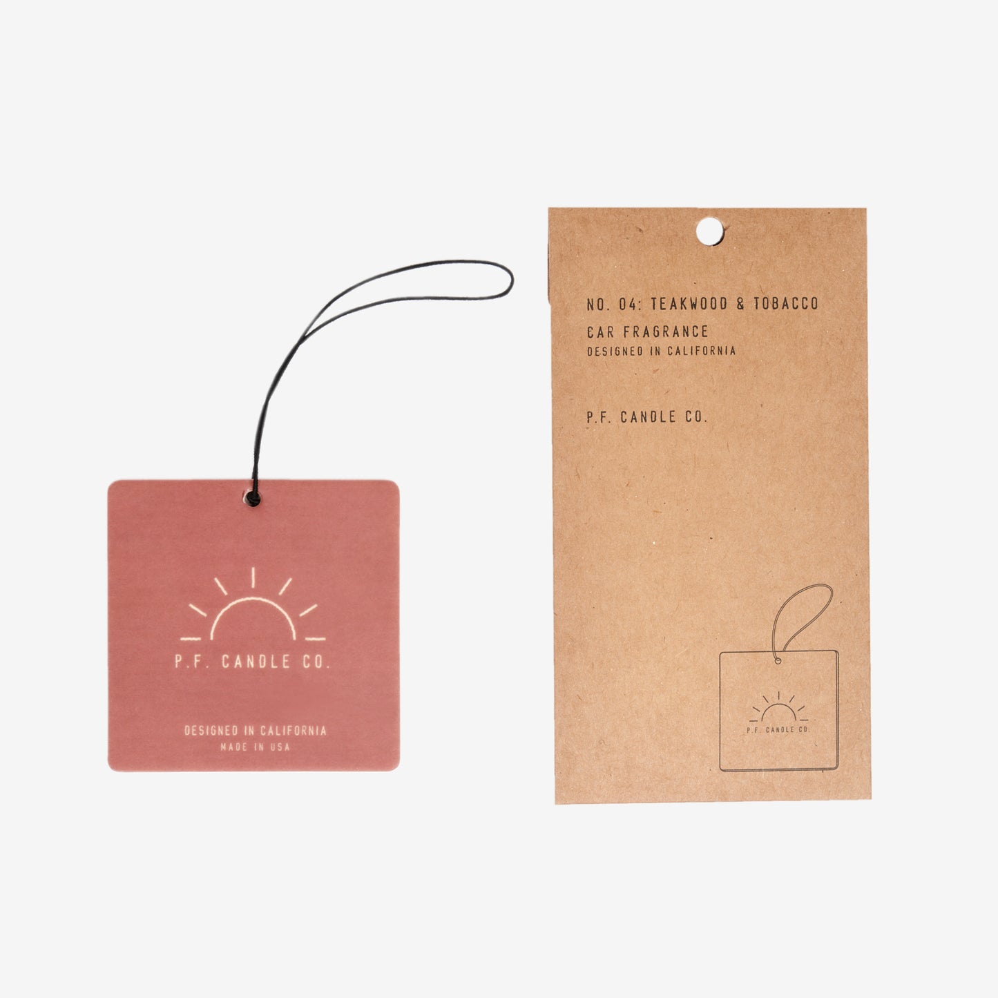 P.F. Candle Co. Car Fragrance, NO. 04 Teakwood & Tobacco